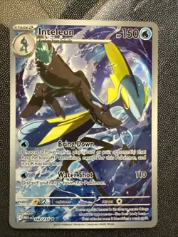 Pokemon TCG Inteleon 142/132 Mega Evolution Illustration Rare Full Art Holo NM - Image 1
