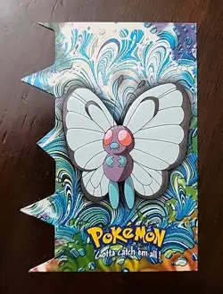 MP! 2000 Topps Pokemon TV Animation Edition #EV3 Butterfree Die Cut #12 - Image 1