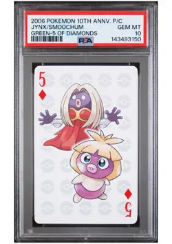 Jynx/Smoochum- PSA 10 - 2006 JPN Pokemon Center 10th Anniversary Poker - Image 1