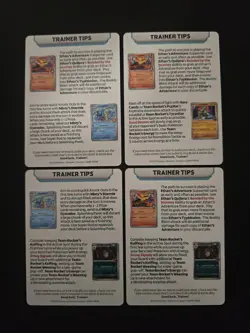 Destined Rivals Build And Battle Prerelease Trainer Tip Card Complete Set - Image 2