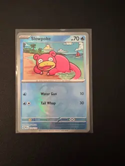 Pokemon Prismatic Evolutions Slowpoke (Master Ball Pattern) 018/131 Holo NM - Image 1