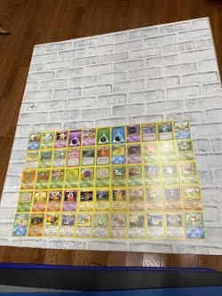 Pokemon Base Set 2 Non Holo Lot of 55 Cards WOTC TCG LP Pokemon - NO DUPES Vtg - Image 1