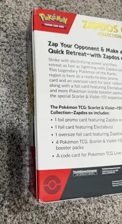 Pokemon TCG Scarlet & Violet 151 Zapdos EX Collection Box Sealed NEW (READ!) - Image 3