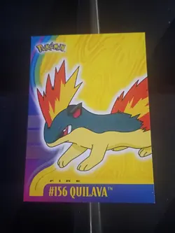 2001 Topps Pokemon Topps Johto Series Non Holo Quilava #156 - Image 1
