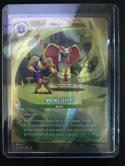 Disney Lorcana enchanted Wrong Lever! - Reign of Jafar 216/204 - Image 1
