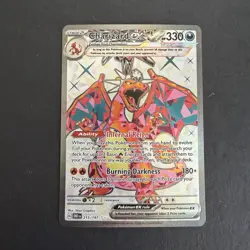 Pokemon Charizard ex 215/197 Obsidian Flames EX Ultra Rare Holo Card English - Image 1