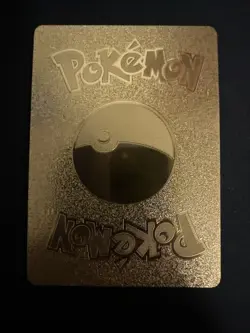 Shadow Rider Calyrex VMAX Metal Gold Foil Pokemon Card Fan Art Display Card - Image 2