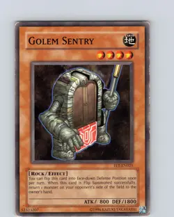 Yu-Gi-Oh TCG Golem Sentry FET-EN025 Unlimited Regular Common Card Played MP - Image 1