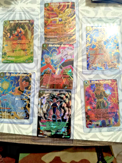 Dragon Ball Super Card Game SPR lot of 7 Frieza Goku Uub Shenron Gogeta Instinct - Image 1