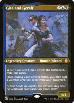 MTG GISA AND GERALF ETCHED FOIL EXC - GISA E GERALF - SCD - MAGIC - Image 1