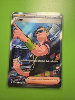 Pokemon TCG Judge Ultra Rare Full Art SV10: Destined Rivals 222/182 MINT Card - Image 2