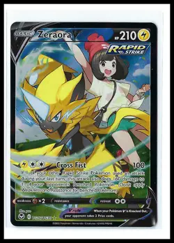 Pokemon TCG - Zeraora V SWSH12: Silver Tempest Trainer Gallery #TG16/TG30 - NM - Image 1
