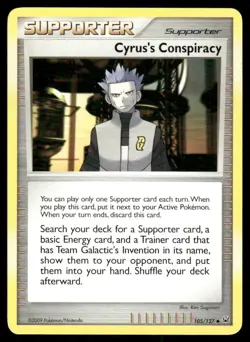 Pokemon Tcg Cyrus's Conspiracy #105 Pokemon Platinum LP - Image 1