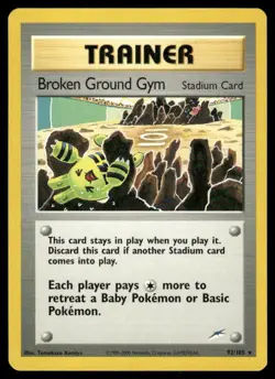 Pokemon Tcg Broken Ground Gym #92 Pokemon Neo Destiny LP - Image 1