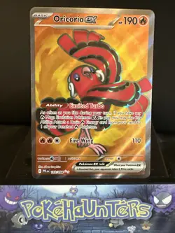 Pokemon Card Oricorio Ex 110/094 Phantasmal Flames Full Art Holo Rare NM - Image 1