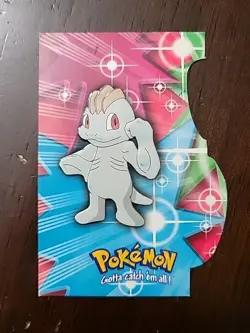 DMG! Machop #66 Die-Cut Embossed EVO10 - Pokemon Topps Series 3 - Blue Logo - Image 1