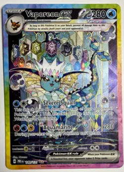 Pokemon TCG Vaporeon EX Sir 149/131 Prismatic Evolutions NM Condition - Image 1
