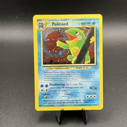 Politoed Holo Rare 8/75 Neo Discovery (2001) Vintage WotC Pokemon TCG - Image 1