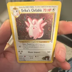 Pokemon Erika's Clefable 003/132 Gym Heroes Holo Rare Stage 1 70HP - Image 1