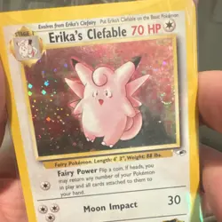 Pokemon Erika's Clefable 003/132 Gym Heroes Holo Rare Stage 1 70HP - Image 3