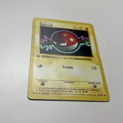 1999 Pokemon Base Set 1st Edition Voltorb 67/102 Shadowless WOTC Wizards LP #67 - Image 3