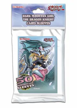 Yu-Gi-Oh! Dark Magician Girl The Dragon Knight Card Sleeves Hullen 50 Stuck NEU - Image 1