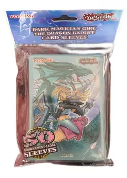 Yu-Gi-Oh! Dark Magician Girl The Dragon Knight Card Sleeves Hullen 50 Stuck NEU - Image 2