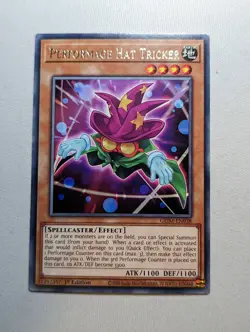 Performage Hat Tricker - GEIM-EN038 - Rare - 1st Edition - Yugioh - VLP - Image 1