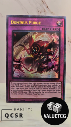 Custom Made Dominus Impulse Quarter Century Secret Rare (QCR) Casual Yugioh Card - Image 2