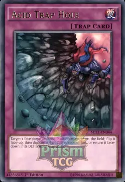 1st ed Acid Trap Hole rare MIL1-EN044 Yugioh - Image 1