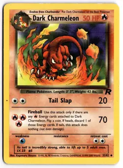 Pokemon TCG Dark Charmeleon 32/82 WOTC Team Rocket Uncommon LP - Image 1