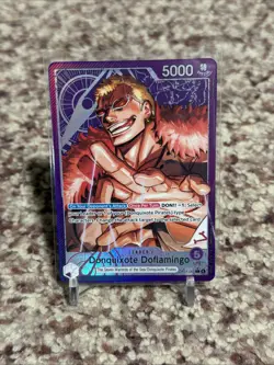 One Piece TCG Donquixote Doflamingo Alt Art Leader OP14-060 Azure English - Image 1