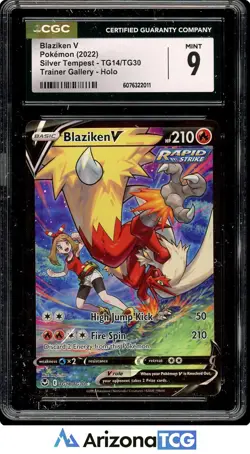 Pokemon 2022 Blaziken V TG14/TG30 Trainer Gallery Holo Silver Tempest CGC 9 - Image 1