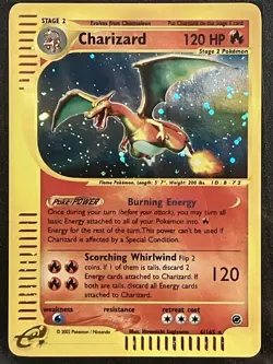 2002 Pokemon Expedition Base Set SGC 7 Charizard HOLO Rare Beautiful Card - Image 4