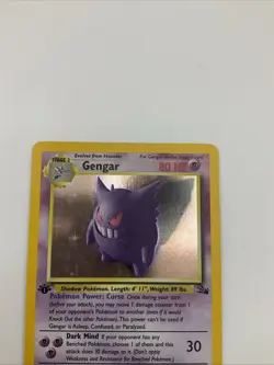 Gengar 5/62 Fossil Holo First Edition NM Pokemon Card - Image 4