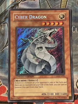 Cyber Dragon Secret Rare YuGiOh Card! Limited Edition #CT03-EN002 Secret VLP - Image 1