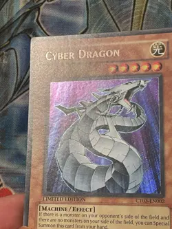 Cyber Dragon Secret Rare YuGiOh Card! Limited Edition #CT03-EN002 Secret VLP - Image 4
