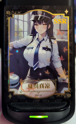 Cute Police Officer Girl SSR-05 Summer Sweetheart Goddess Story Anime Waifu Card - Image 1