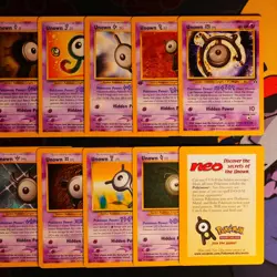 LP/HP COMPLETE Pokemon (A to Z) UNOWN Card NEO DISCOVERY/REVELATION/DESTINY Set - Image 4