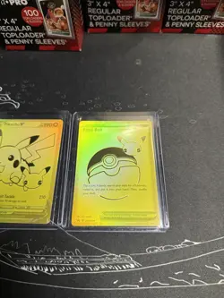 Pikachu v Gold and Pokeball SWSH145/SWSH146 Pokemon TCG Celebrations - Image 3