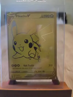 Pokemon TCG Celebrations Pikachu v Gold and Pokeball SWSH145/SWSH146 - Image 2