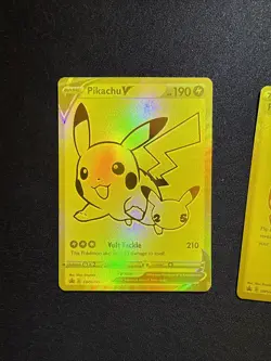 Pikachu v Gold and Pokeball SWSH145/SWSH146 Pokemon TCG Celebrations - Image 2