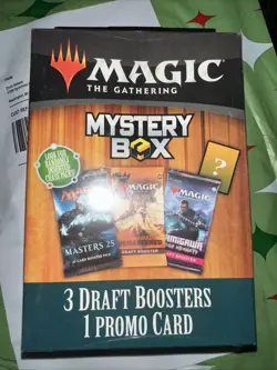 Magic The Gathering Mystery Box 3 Draft Boosters 1 Promo 2024 MJ HOLDING New - Image 1