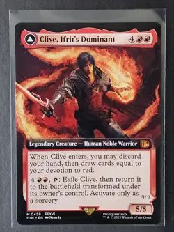 MTG Final Fantasy Clive, Ifrit's Dominant (Extended Art) Non-foil M 458 - Image 1