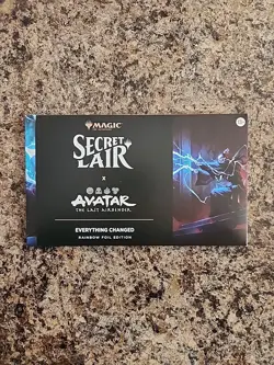 MTG Secret Lair FOIL Avatar: The Last Airbender Everything Changed - Image 1