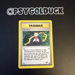 Pokemon TCG Giovanni Trainer Gym Challenge Holo Rare Card 18/132 Unlimited - Image 1