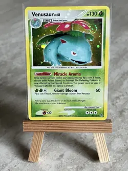 Pokemon TCG *SWIRL* Venusaur Secret Wonders 20/132 Holo Rare (English) - MP - Image 1