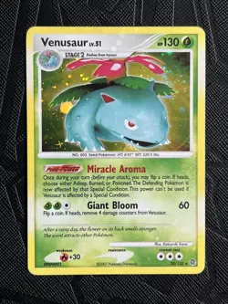 Pokemon TCG *SWIRL* Venusaur Secret Wonders 20/132 Holo Rare (English) - MP - Image 3