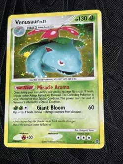 Pokemon TCG *SWIRL* Venusaur Secret Wonders 20/132 Holo Rare (English) - MP - Image 5