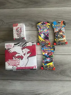 Pokemon TCG Scarlet Violet White Flair, 151, And 3 Mega Evolution Booster Packs - Image 1
